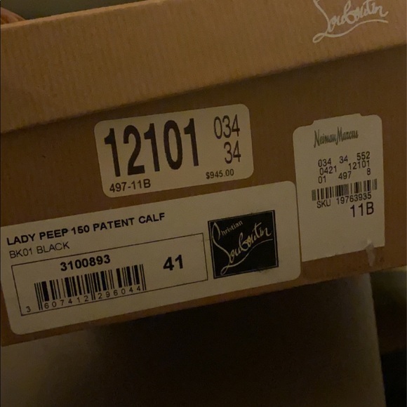Christian louboutin lady peeps size 41 - Picture 5 of 7